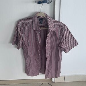 H&M Red and Blue Plaid Casual Shirt